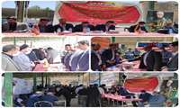 برپایی میز خدمت شرکت توزیع نیروی برق استان در مصلی الغدیر خرم آباد